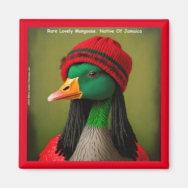 Íman Mangusto Reggae Bom Da Jamaica Hilário (Frente)
