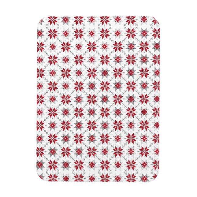 Íman Manhã da Letónia - SN - padrão geométrico V (Vertical)