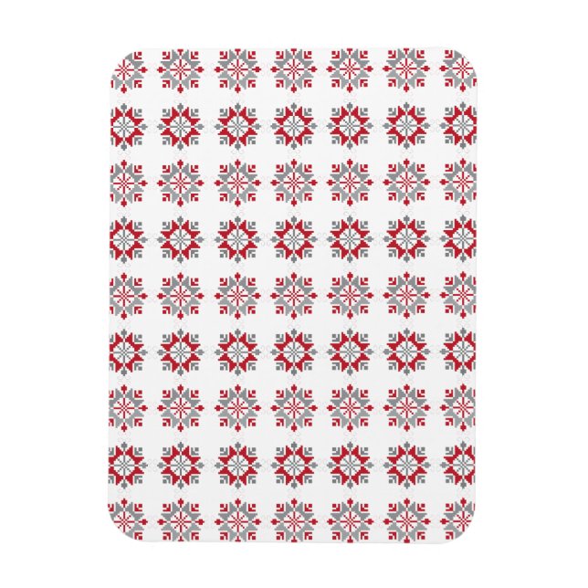 Íman Manhã da Letónia - SN - padrão geométrico VII (Vertical)