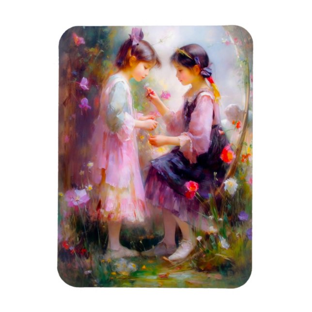 Íman Manhã em um Jardim (Vertical)