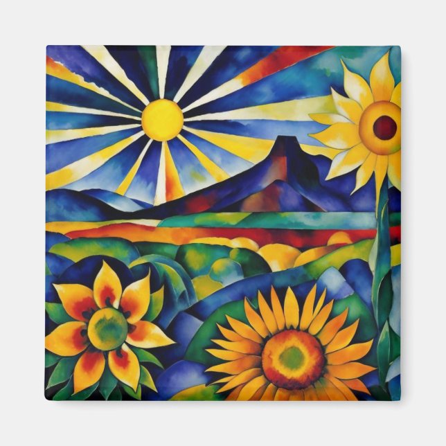 Íman Manhã Girassóis (Frente)