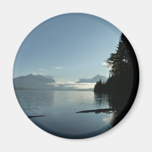 Íman Manhã no lago McDonald no Parque Nacional Glacier