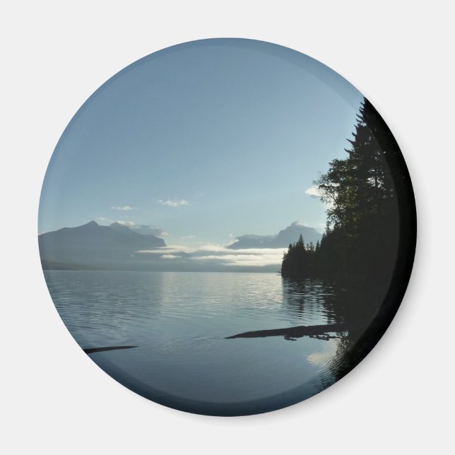 Íman Manhã no lago McDonald no Parque Nacional Glacier (Frente)