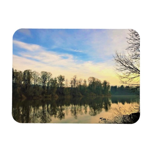 Íman Manhã no rio Willamette, OR (Horizontal)