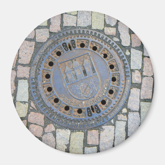 Íman Manhole Cobrir, Castelo de Praga, República Checa (Frente)