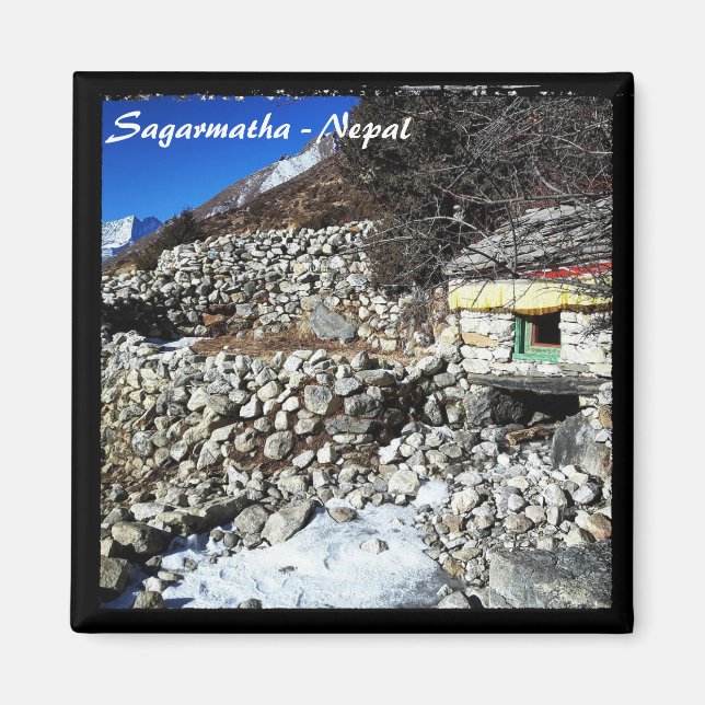 Íman Mani Wheel, alimentado a água, Himalaia - Nepal (Frente)