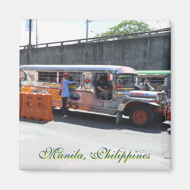 Íman Manila, ímã das Filipinas (Frente)