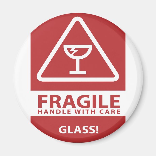 Íman Manipular com cuidado (Frente)