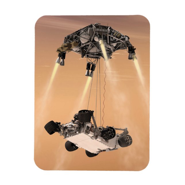 Íman Manobra de Sky Crane durante a descida de Marte da (Vertical)