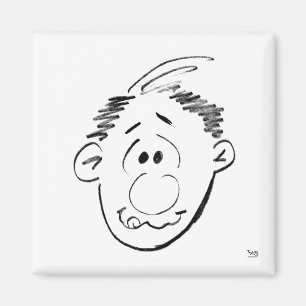 Íman Mans Animadas Enfrentam Rostos Emocionados