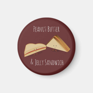 Íman Manteiga de amendoim e sanduíche de geleia  Magne