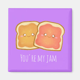 Íman Manteiga De Amendoim E Torrada De Morango