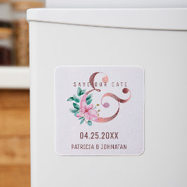 Íman Manteiga de ouro rosa e casamento floral salvar da