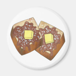 Íman Manteiga de torrada francesa e Comida de café da m