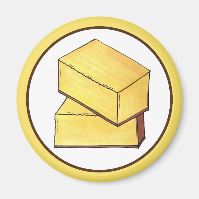 Íman Manteiga Mochi Hawaii HI Sobremesa Comida Havaiana (Frente)