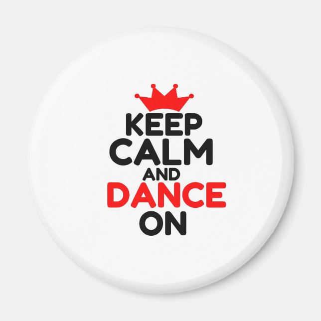 ÍMAN MANTENHA A CALMA E A DANÇA LIGADAS (Frente)