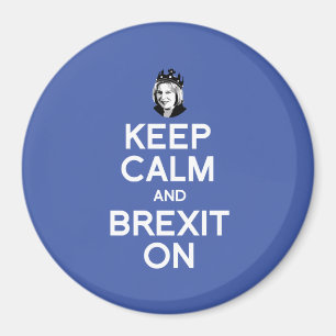 Íman Mantenha a calma e Brexit em Theresa pode -- -