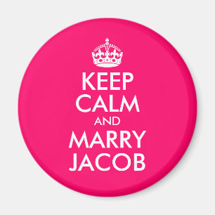 Íman Mantenha a Calma e Case com Jacob