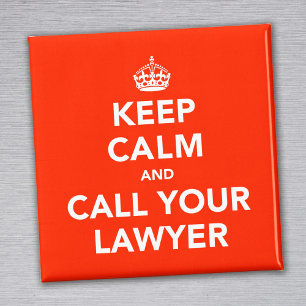 Íman Mantenha a calma e chame seu advogado