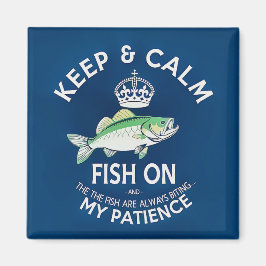 Íman Mantenha a Calma e Continue Pescando