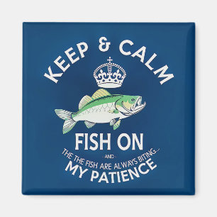 Íman Mantenha a Calma e Continue Pescando