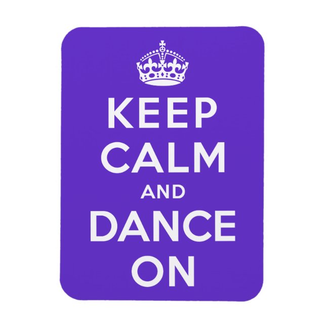 Íman Mantenha a calma e dança ligada (Vertical)