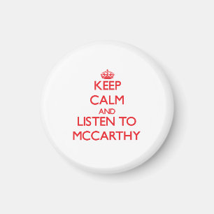 Íman Mantenha a calma e escute Mccarthy