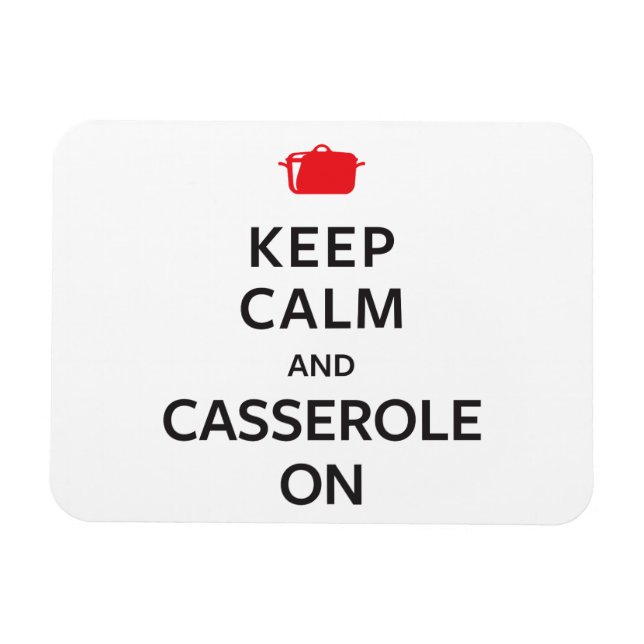 Íman Mantenha a calma e o casserole ligados (Horizontal)