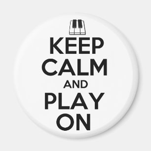 Íman Mantenha a calma e o jogo no piano