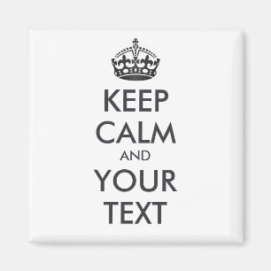 Íman MANTENHA A CALMA e o SEU TEXTO - texto