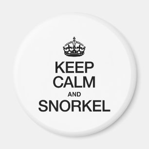 ÍMAN MANTENHA A CALMA E O SNORKEL