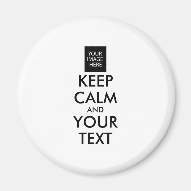 Íman MANTENHA A CALMA E O TEXTO COMPLETAMENTE Personali (Frente)