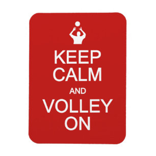 Íman Mantenha a calma e o volley no ímã personalizado