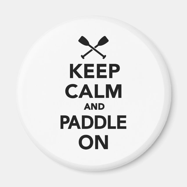 Íman Mantenha a calma e Paddle ligado (Frente)