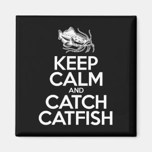 Íman Mantenha a Calma e Pegue Peixes - Gato Pescador Pe