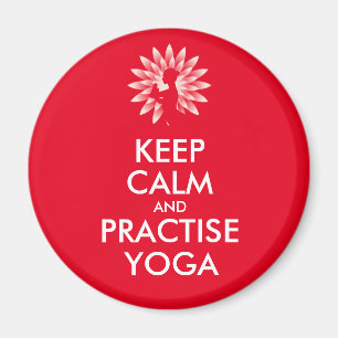 Íman Mantenha a calma e pratique yoga