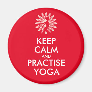 Íman Mantenha a calma e pratique yoga