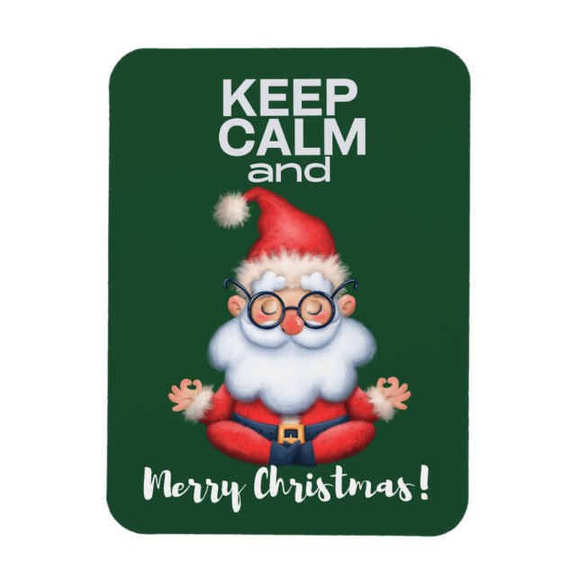 Íman Mantenha a Calma e um Feliz Natal (Vertical)