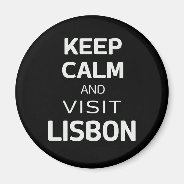 Íman Mantenha a calma e visite Lisboa (Frente)