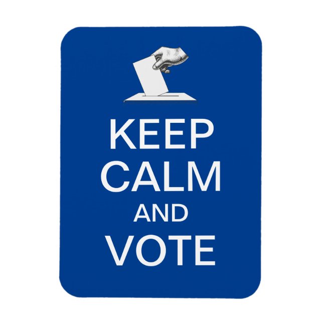 Íman Mantenha a Calma e Vote 2026 (Vertical)
