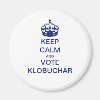 Íman Mantenha a calma e vote Klobuchar