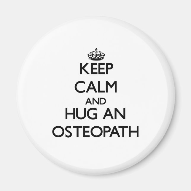 Íman Mantenha calma e abraça um osteopata (Frente)