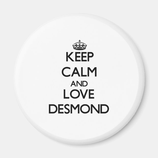 Íman Mantenha calma e amor Desmond (Frente)