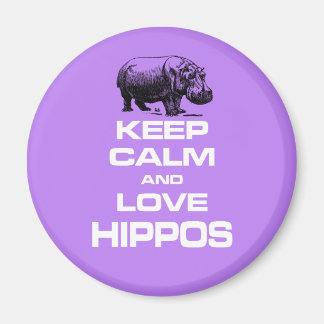 Íman Mantenha Calma e Amor Hippos Hippotamus Divorcioso