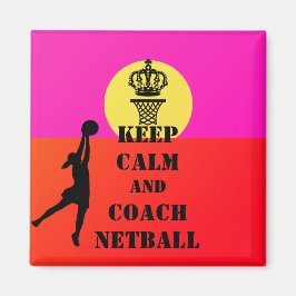 Íman Mantenha Calma E Coach Netball