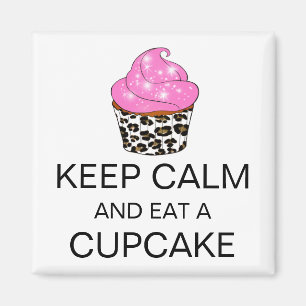 ÍMAN MANTENHA CALMA E COMA UM CUPCAKE