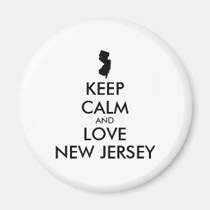ÍMAN MANTENHA CALMO E AMES PERSONALIZÁVEIS NOVO JERSEY