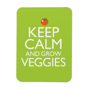Íman Mantenha calmo e cresça vegetarianos