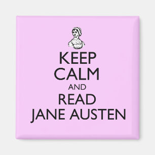 Íman Mantenha calmo e leia Jane Austen