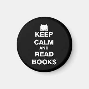 Íman Mantenha calmo e leia livros